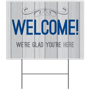 Painted Wood Welcome YardSigns