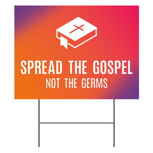Easter Together Hues Spread the Gospel 18"x24" YardSigns
