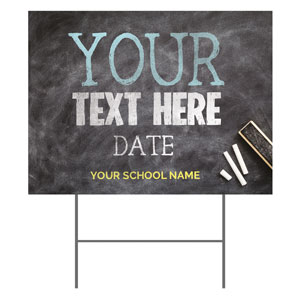 Open Chalkboard Your Text 18"x24" YardSigns