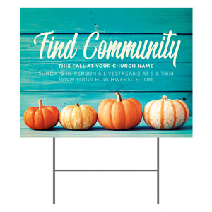 Find Community Pumpkins YardSigns