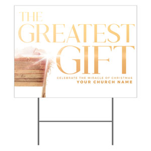 Greatest Gift Nativity 18"x24" YardSigns