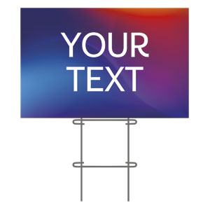 Glow Your Text 36"x23.5" Large YardSigns