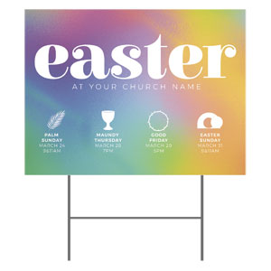 Bright Easter Icons 18"x24" YardSigns