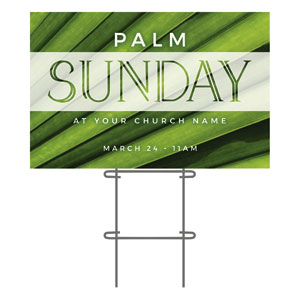 Palm Sunday Leaves 36"x23.5" Large YardSigns