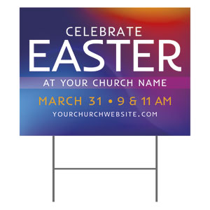 Glow Easter 18"x24" YardSigns