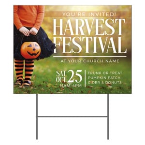 Harvest Festival Child 18"x24" YardSigns