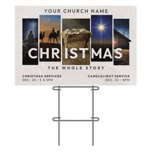 Christmas Whole Story 36"x23.5" Large YardSigns