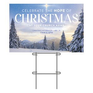 Hope of Christmas Trees 36"x23.5" Large YardSigns