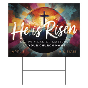 He Is Risen Hope 18"x24" YardSigns