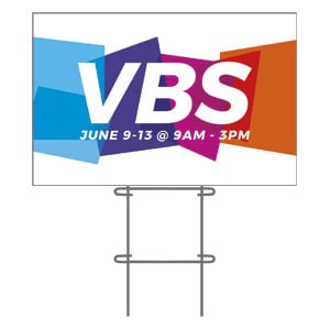 Vibrant Shapes VBS 36"x23.5" Large YardSigns
