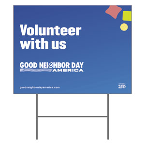 GNDA Volunteer with Us 18"x24" YardSigns