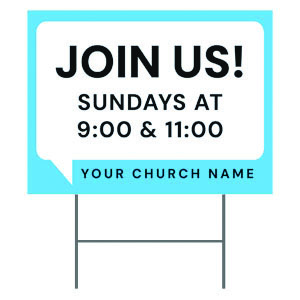 Chat Bubble 18"x24" YardSigns